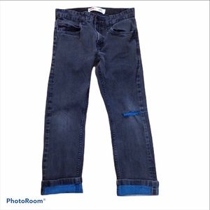 Levi’s distressed 511 black skinny jeans